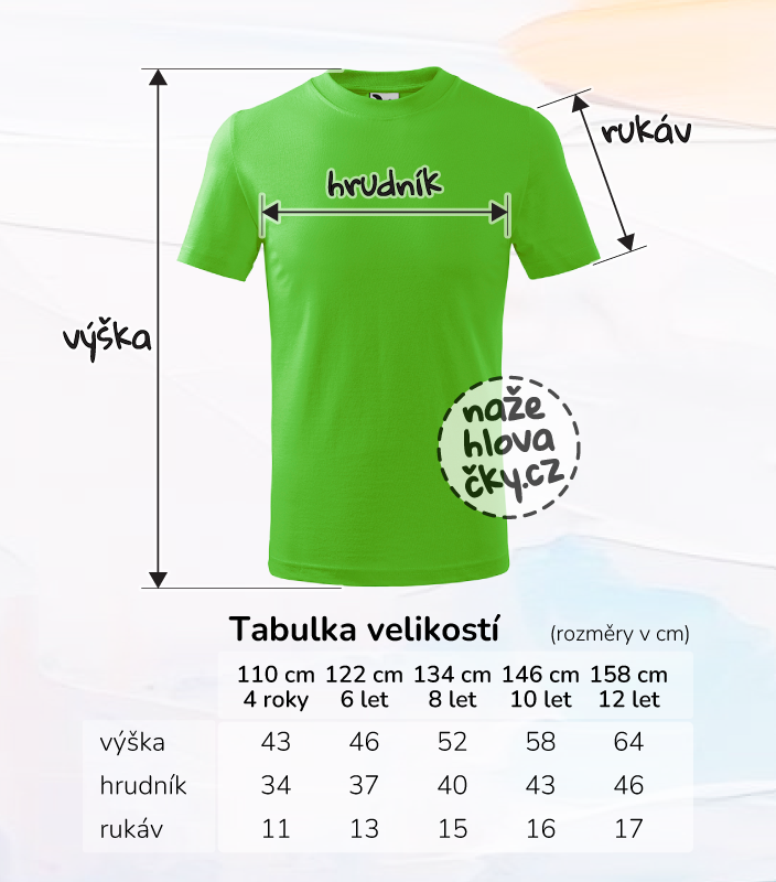 Tričko BASIC dětské apple green