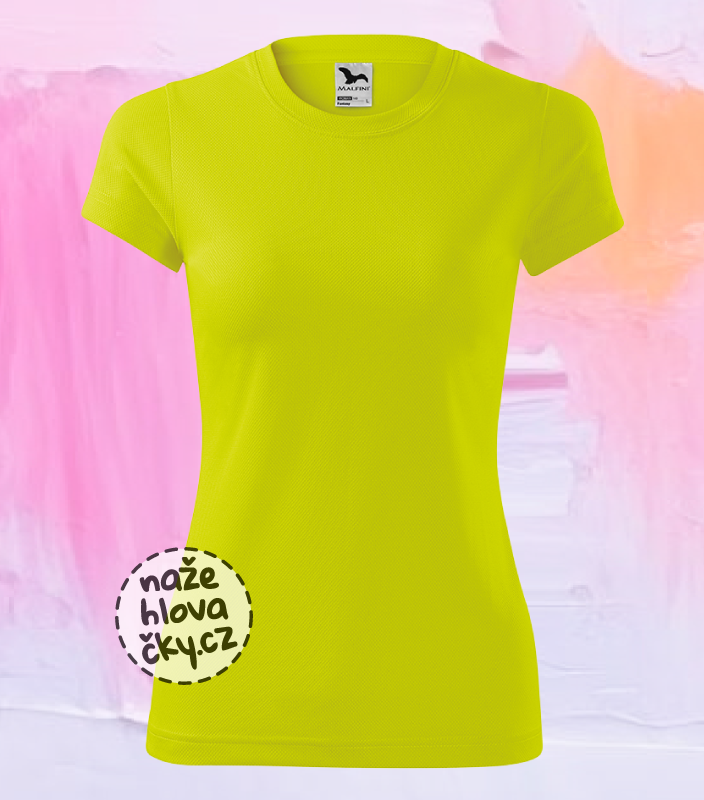 Tričko FANTASY dámské neon yellow