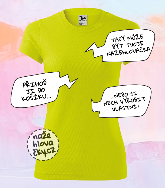 Tričko FANTASY dámské neon yellow