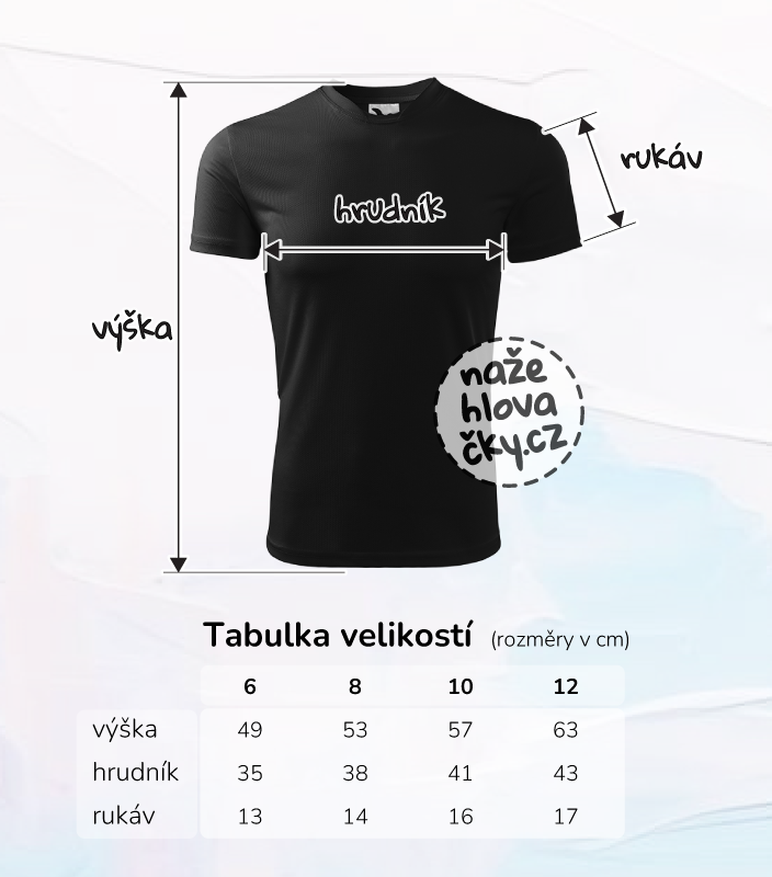 Tričko FANTASY dětské černá