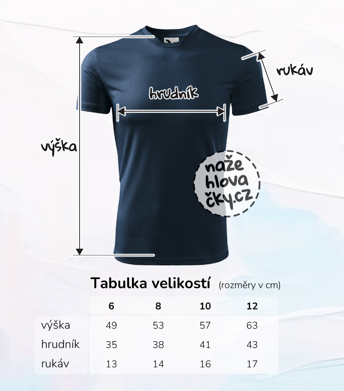 Tričko FANTASY dětské námořní modrá