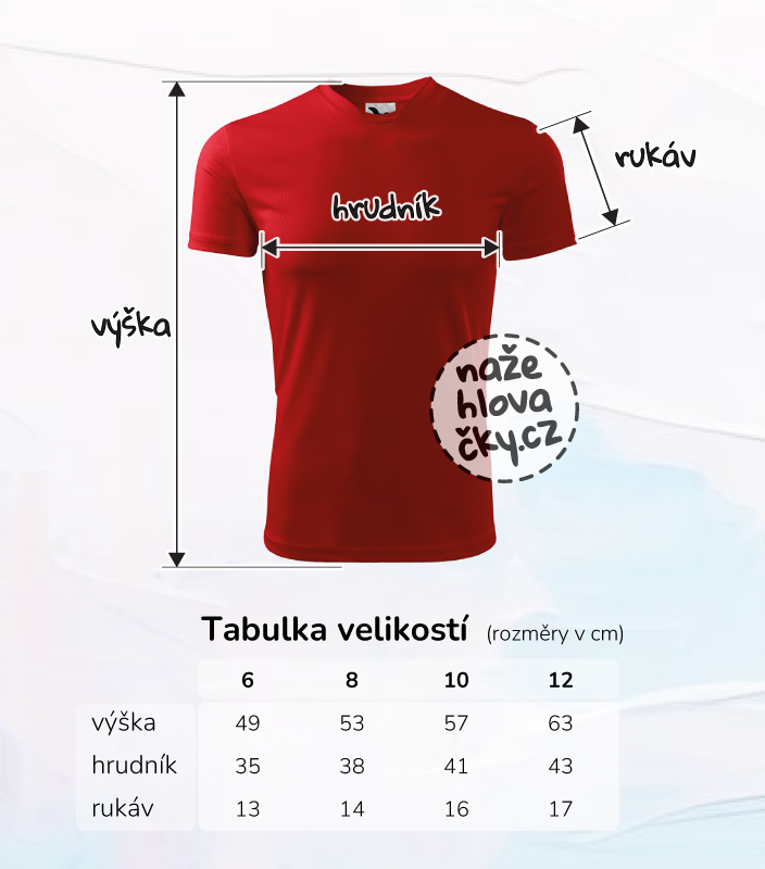 Tričko FANTASY dětské červená