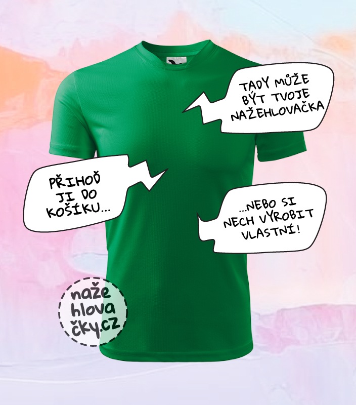 Tričko FANTASY dětské středně zelená