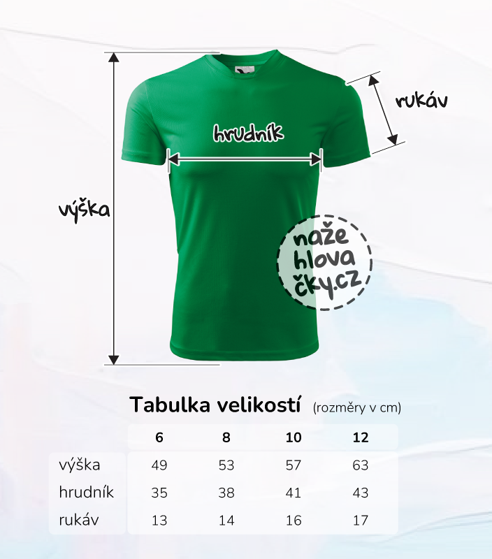 Tričko FANTASY dětské středně zelená