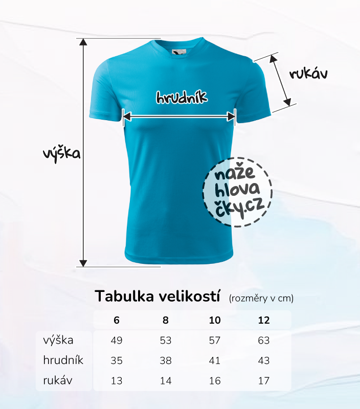 Tričko FANTASY dětské tyrkysová