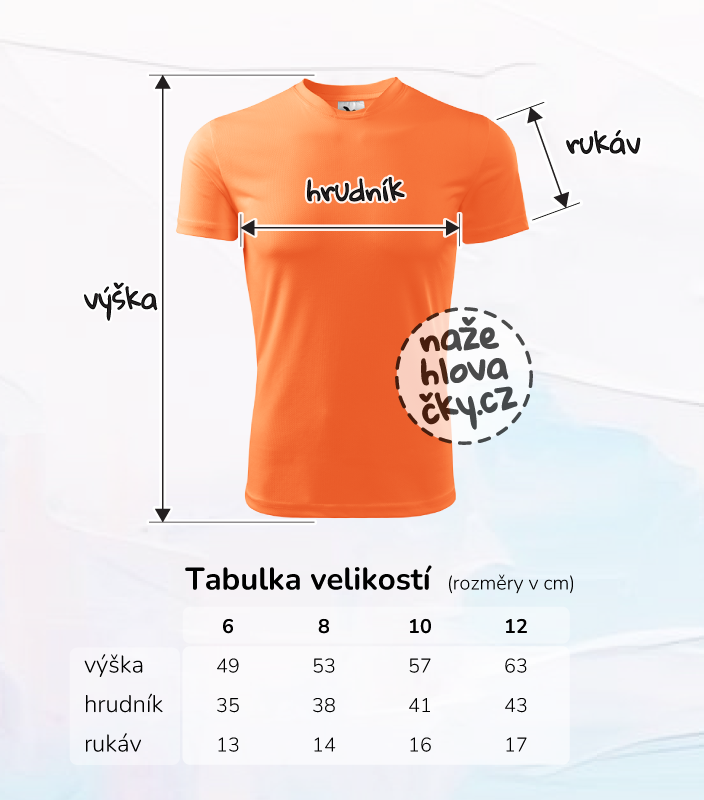 Tričko FANTASY dětské neon mandarine
