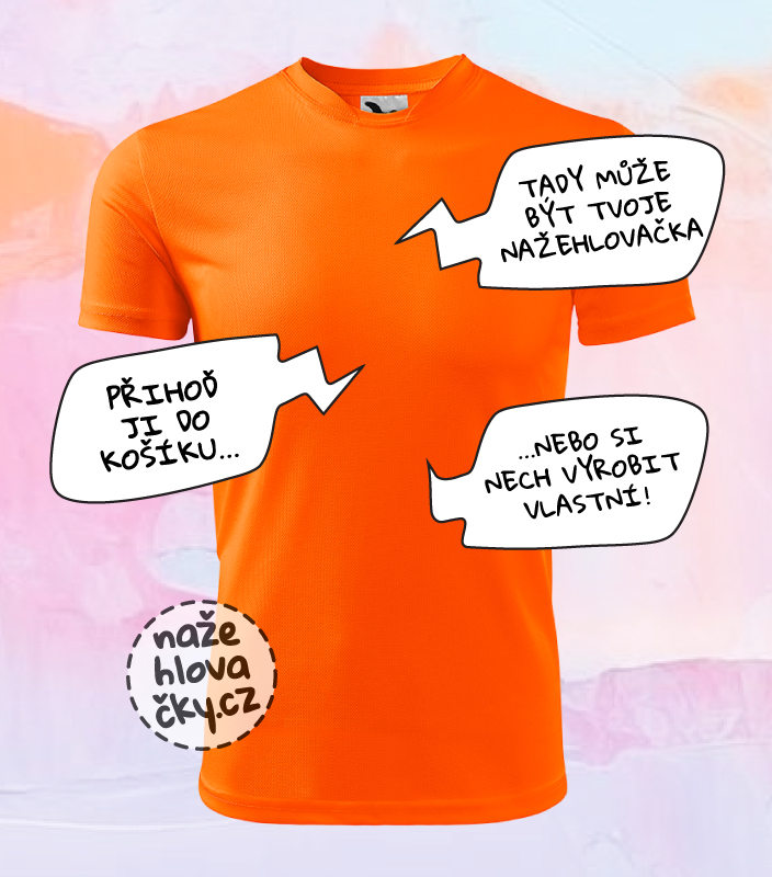 Tričko FANTASY dětské neon orange
