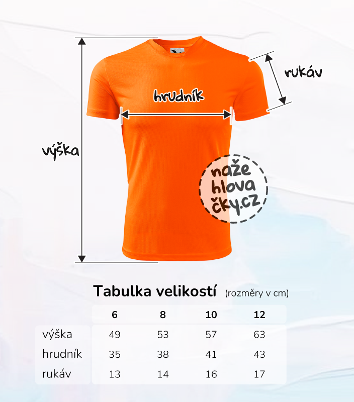 Tričko FANTASY dětské neon orange