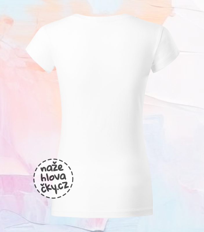 Tričko FIT V-NECK dámské bílá