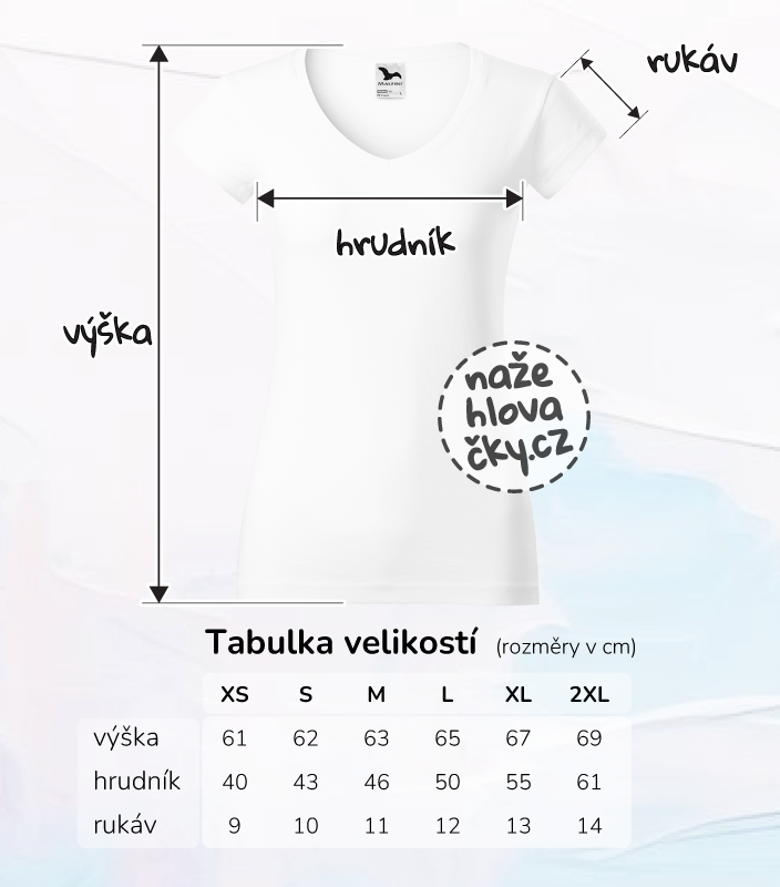 Tričko FIT V-NECK dámské bílá