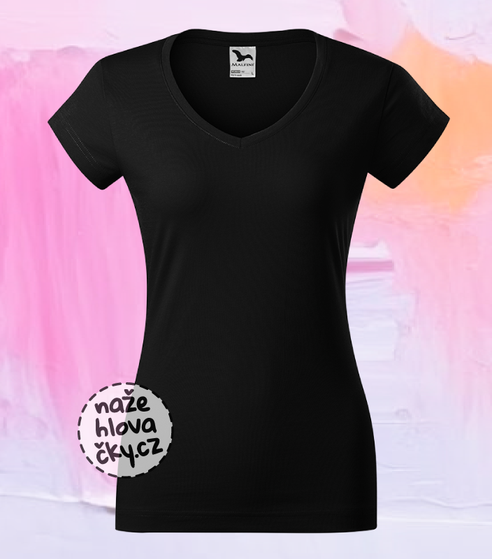Tričko FIT V-NECK dámské černá