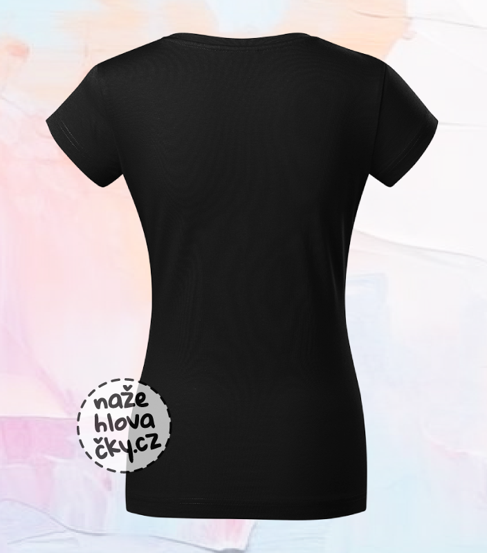Tričko FIT V-NECK dámské černá