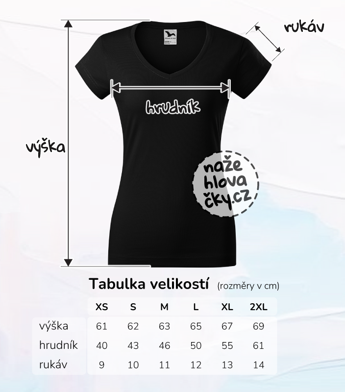Tričko FIT V-NECK dámské černá