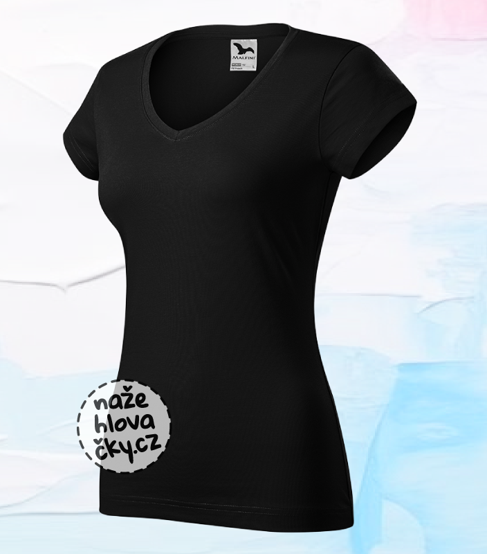 Tričko FIT V-NECK dámské černá